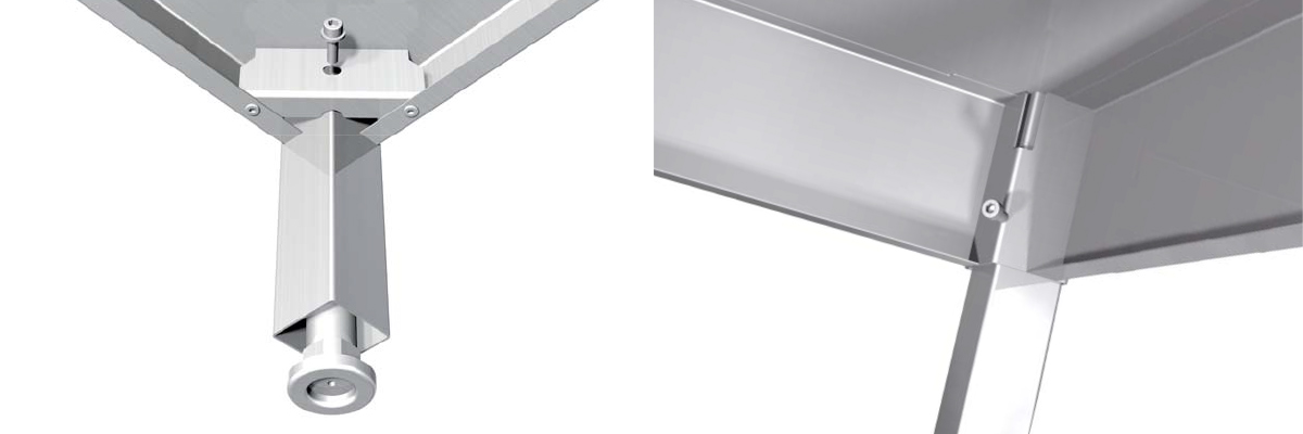 Aufbauanleitung Edelstahl Spltisch