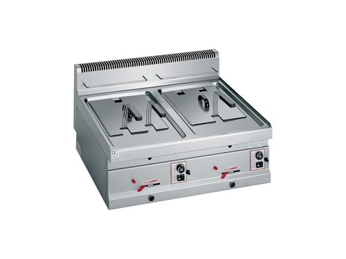 Bertos GL10+10B Fritteuse Gas 2x 10 Liter, 13,8 kW...