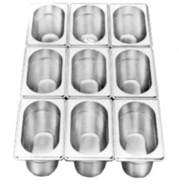 Gastronormbehlter GN 1/9 - 65 mm tief, BTH 176 x 108 x...