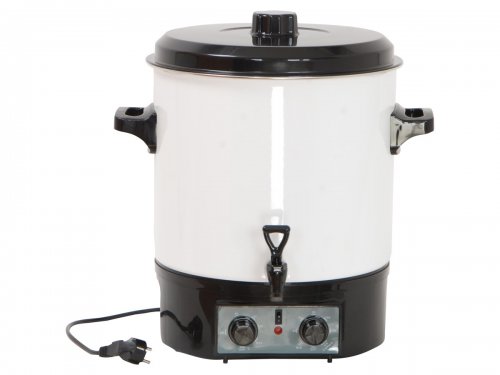 Einkochautomat/Glhweintopf, schwarz, Inhalt 27 Liter,...