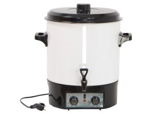 Einkochautomat/Glhweintopf, schwarz, Inhalt 27 Liter,...