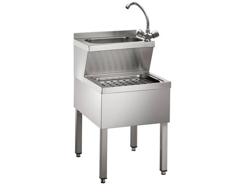 Handwasch-Ausgussbeckenkombination aus CNS 500 x 600 x 850mm