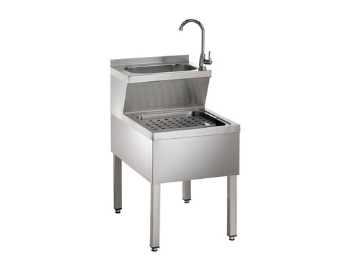 Handwasch-Ausgussbeckenkombination aus CNS 500 x 700 x 850mm