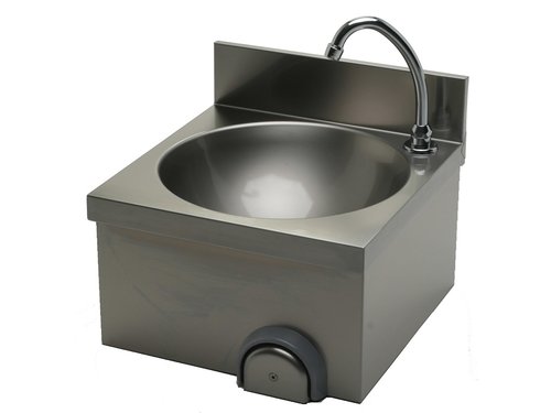 Handwaschbecken mit Kniebedienung, BTH 40 x 40 x 23,5 cm