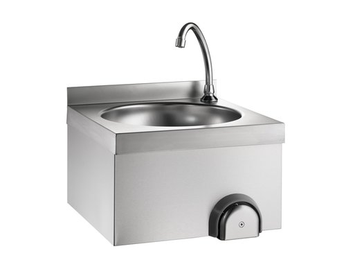 Handwaschbecken mit Kniebedienung 400 x 400 x 235mm