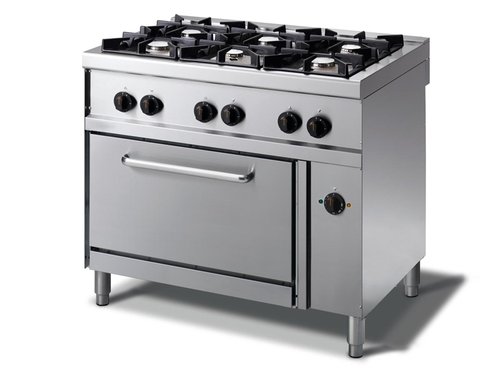 Gasherd mit 6 Flammen 30kW, 3 x 4kW, 3 x 6kW,...