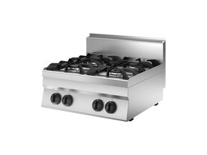 Gaskochfeld mit 4 Brenner, 18 kW, 
700x650x295/490mm