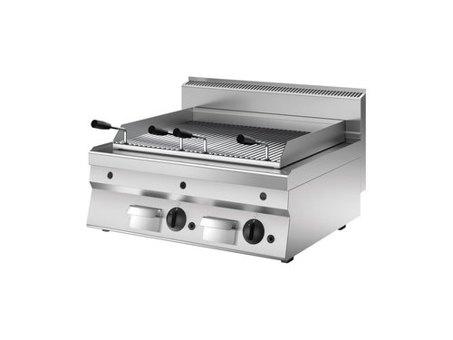 Lavasteingrill, Gas, Auftischgert, 800 x 650 x 295/490 mm