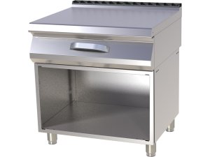 Arbeitsplatte Neutralelement mit Schublade GN 2/1, BTH 80...