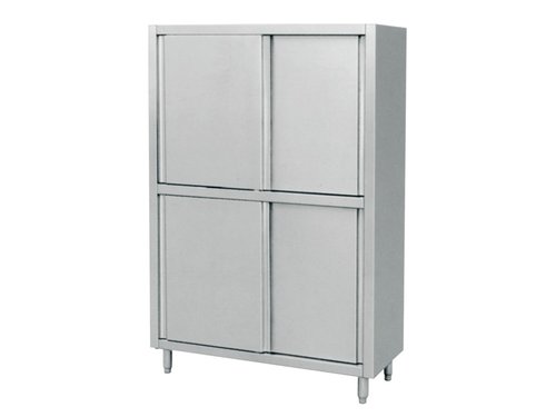 Edelstahlschrank Geschirrschrank mit Schiebet�ren 1200x600x1800mm