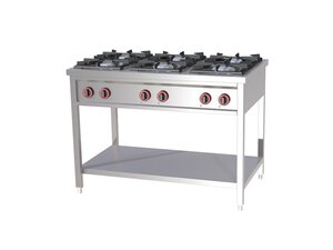 Gasherd, 6 Flammen, 36 kW, Standger�t, 1200x700x900mm,...