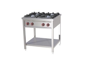 Gasherd, 4 Flammen, 25 kW, Standgert, 800x700x900mm,...