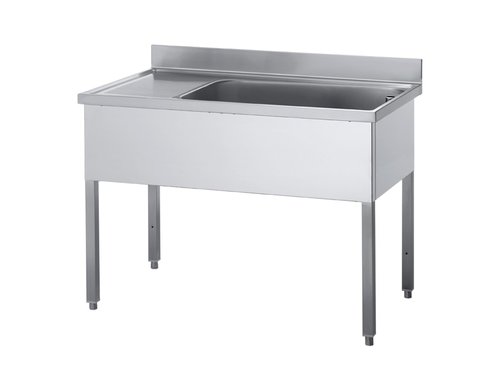 Spltisch mit 1 Becken rechts und Abtropfflche, BTH 180...