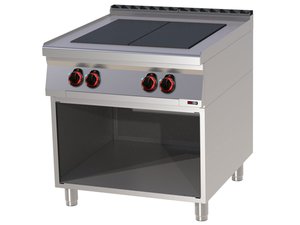 Elektroherd mit offenem Unterbau, 800x900x900 mm, 4...