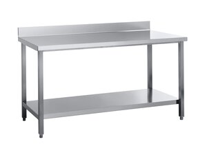 Arbeitstisch mit Aufkantung und Grundboden, 120 x 70 x 85 cm