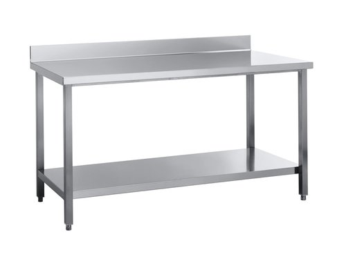 Arbeitstisch mit Aufkantung und Grundboden, 160 x 70 x 85 cm