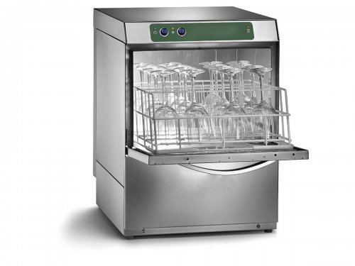 Gl�sersp�lmaschine SVELTINA, Korbma� 35 x 35 cm, doppelwandig, BTH 42 x 47 x 58 cm