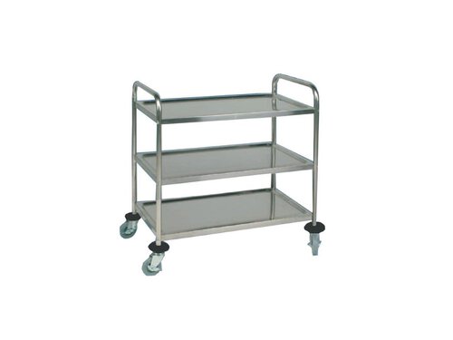 Servier- Transportwagen, 3 Bden, 800x500x940mm, Chromstahl