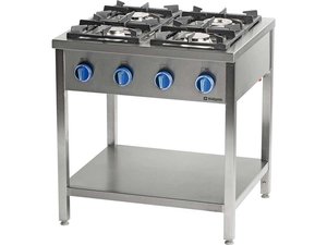 Gasherd Serie 700 - G20, 4-Brenner (3,5+2x5+7), 800 x 700...