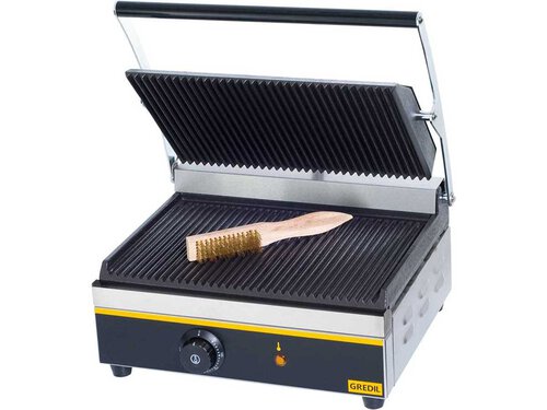 GREDIL Kontaktgrill, doppelt, 230V/3,6 kW, 525 x 325 x 200 mm (BxTxH)