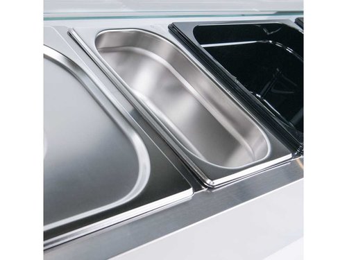 Pizzak�hlaufsatz f�r 7 x GN 1/4 (150 mm) 800 x 335 x 435 mm