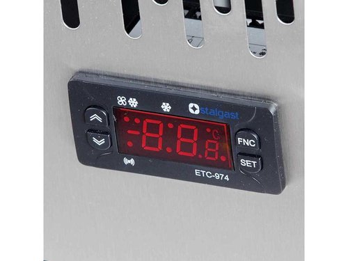 Saladette mit 2 Tren und Glasaufsatz, fr 10 x GN 1/4,...