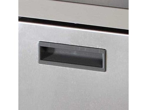 Saladette mit 2 T�ren und Glasaufsatz, f�r 10 x GN 1/4, Inhalt 257 Liter, BTH  900 x 700 x 1300 mm 