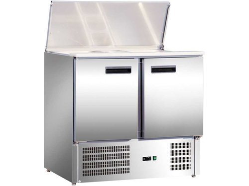 Saladette mit 2 Tren und Teleskopdeckel, fr 10 x GN...