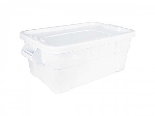 Vorratsbehlter mit Deckel, Farbe wei, Inhalt 53 Liter,...