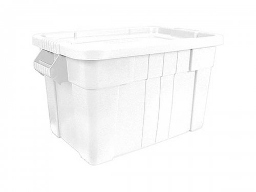 Vorratsbeh�lter mit Deckel, Farbe wei�, Inhalt 79 Liter,...