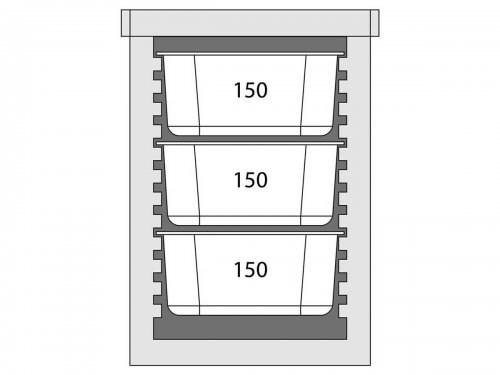 Transport-Thermobeh�lter, Frontlader f�r 6 x GN 1/1 (65 mm), BTH 650 x 450 x 625 mm