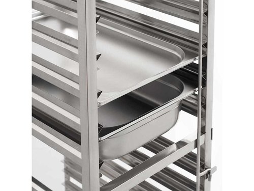 Tablettwagen aus Edelstahl, passend fr 14 x GN 1/1, 380...
