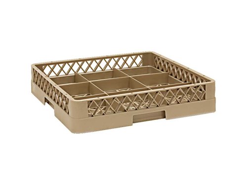 Splkorb  fr Glser und Tassen 9 Fcher 500 x 500 mm