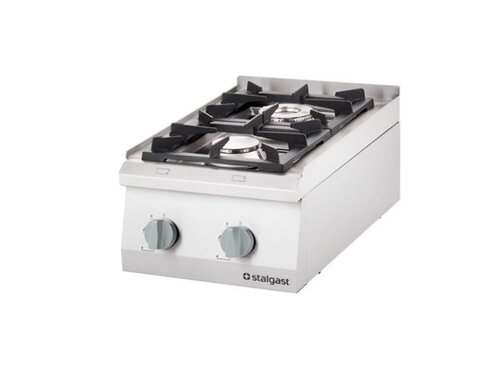 Gas-Kochfeld mit 2 Brennern, Auftischgert, BTH 400 x 700...