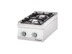 Gas-Kochfeld mit 2 Brennern, Auftischgert, BTH 400 x 700...