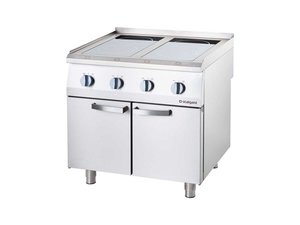 Induktionsherd 4-Kochstellen  250 mm, 14 kW, 400V, 800 x...