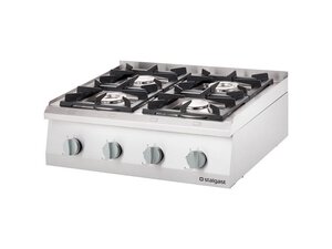 Gas-Kochfeld mit 4 Brennern, 7 KW, Auftischger�t, BTH 800 x 700 x 250 mm