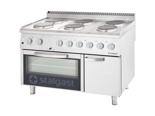 Elektroherd mit Umluft-Backofen, 6-Platten, 6x2,6kW,...