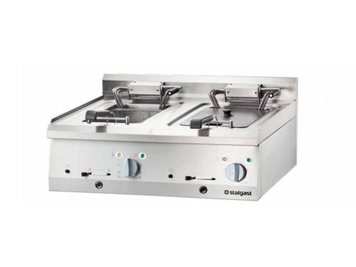 Elektro-Fritteuse, Inhalt 2 x 10 Liter, 18 kW, BTH 800 x...