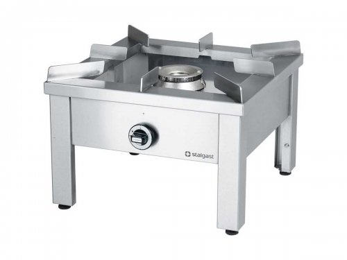 Gas-Hockerkocher mit 11 kW Brenner und Edelstahl...