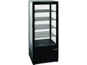 Umluftkhlvitrine 98 Liter schwarz doppelverglast B 426 x...