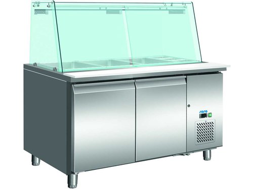 Khltisch mit Glasaufsatz 314 Liter 1360 x 700 x 1455 mm