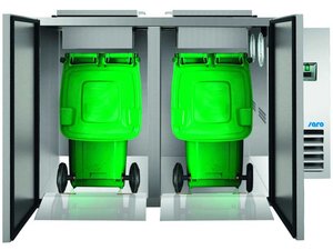 Abfallk�hler zwei 120 Liter oder 240 Liter M�lltonnen B...
