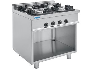 Gasherd mit offenem Unterbau Modell E7/KUPG4BA, 4...