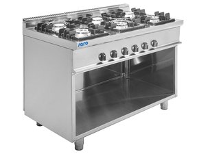 Gasherd mit offenem Unterbau Modell E7/KUPG6BA, 6...