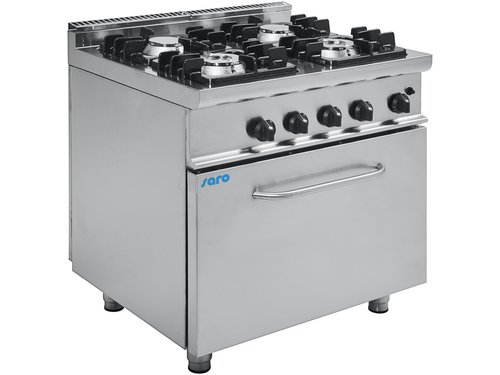 Gasherd mit Gasbackofen Modell E7/KUPG4LO, 4 Flammen, GN...