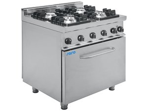 Gasherd mit Elektrobackofen Modell E7/KUPG4LE, 4 Flammen,...