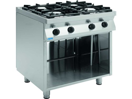 Gasherd 4 Flammen mit offenem Unterbau Modell F7/KUG4BA...