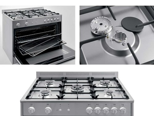 Multifunktionsherd TS95C71X 5 Flammen mit Wokbrenner und...