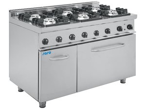 Gasherd mit Elektrobackofen Modell E7/KUPG6LE, 6 Flammen,...